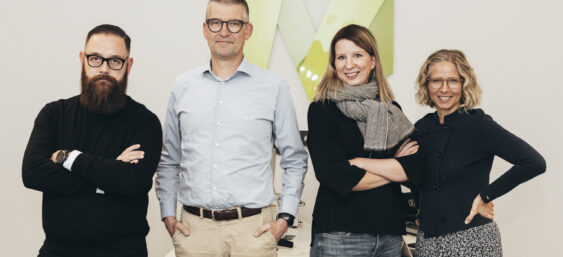 Aki Karlsson, Lars Rosenblad, Anni Kiviniemi, Anna Söderlund